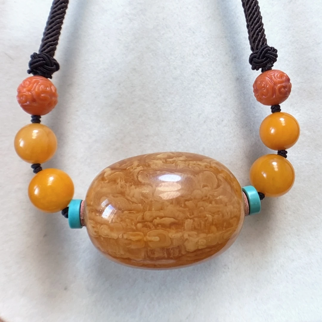 蜜蜡颈饰未镶嵌蜜蜡