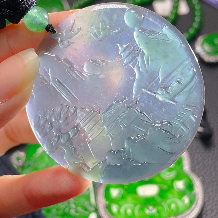 翡翠颈饰未镶嵌贝****伤03，