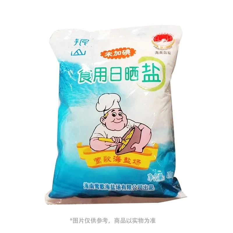 银山 日晒未加碘食用盐 400g/袋