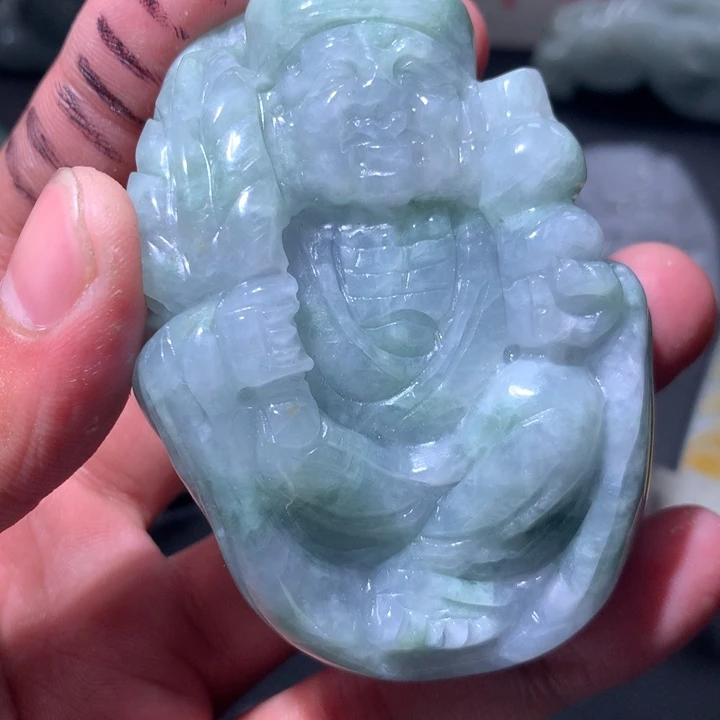 翡翠未镶嵌颈饰保真天然a货翡翠