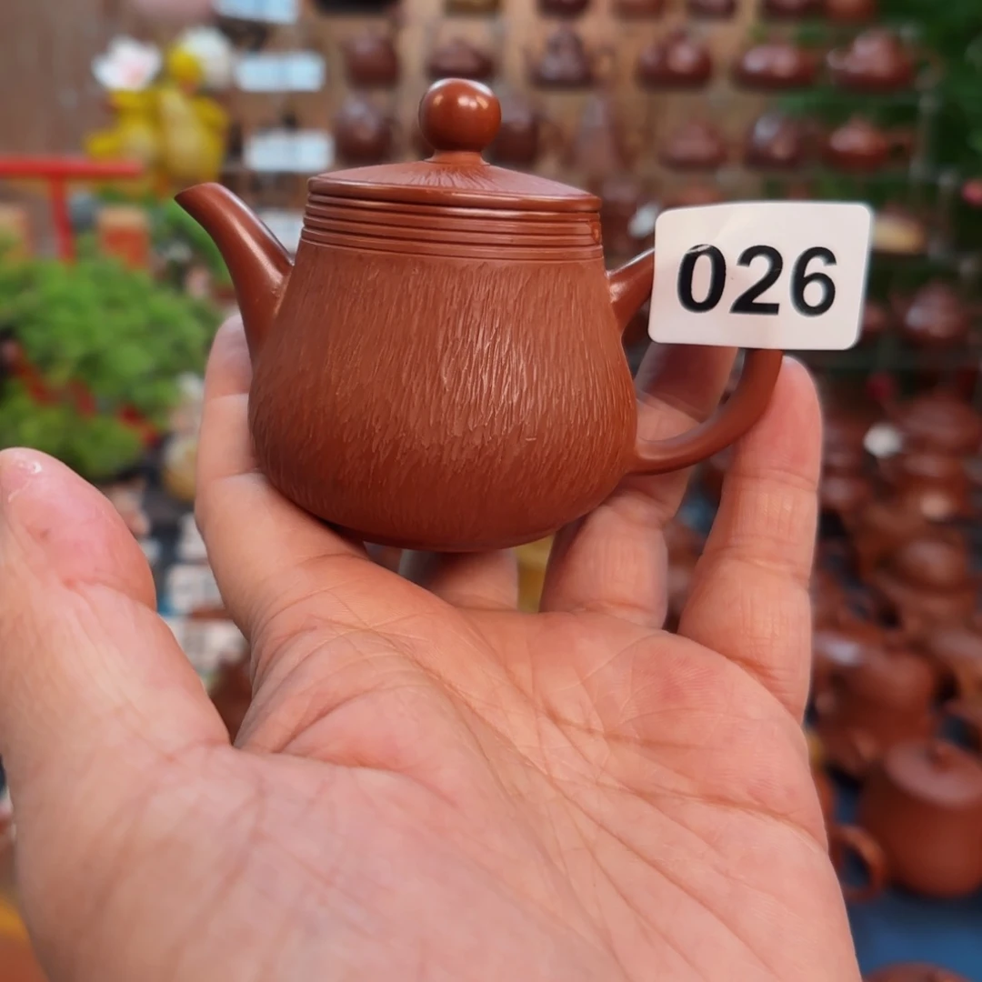 茶壶紫砂朱泥茶壶微瑕65C