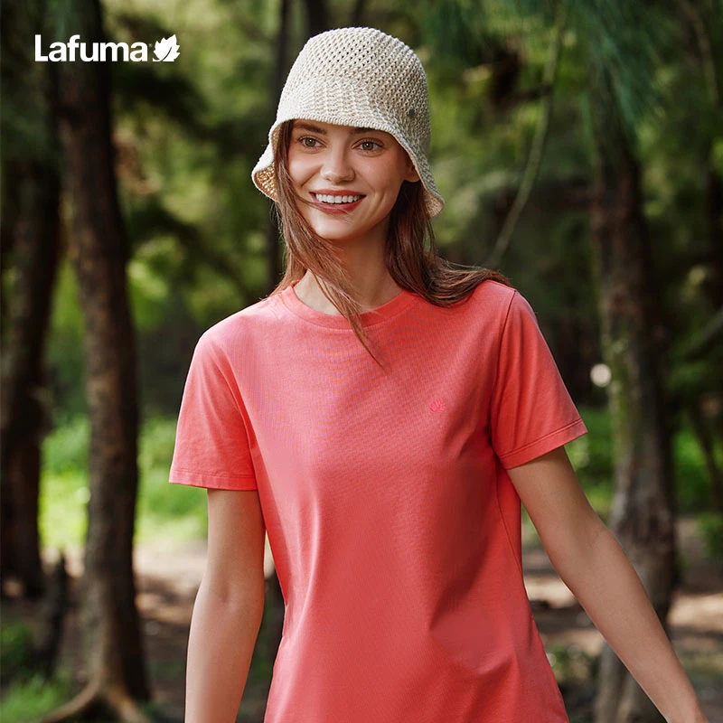 LAFUMA乐飞叶25夏季吸湿速干短袖T恤女凉感防晒运动圆领LFTS5BS67
