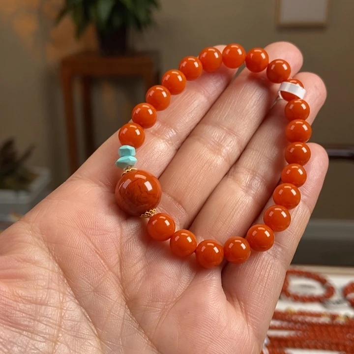 南红玛瑙手链未镶嵌南红7