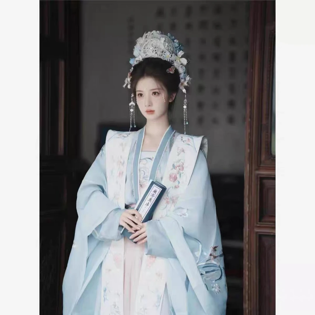 清平乐汉服女2024新款宋制成人古装重工绣花宋大袖绣花