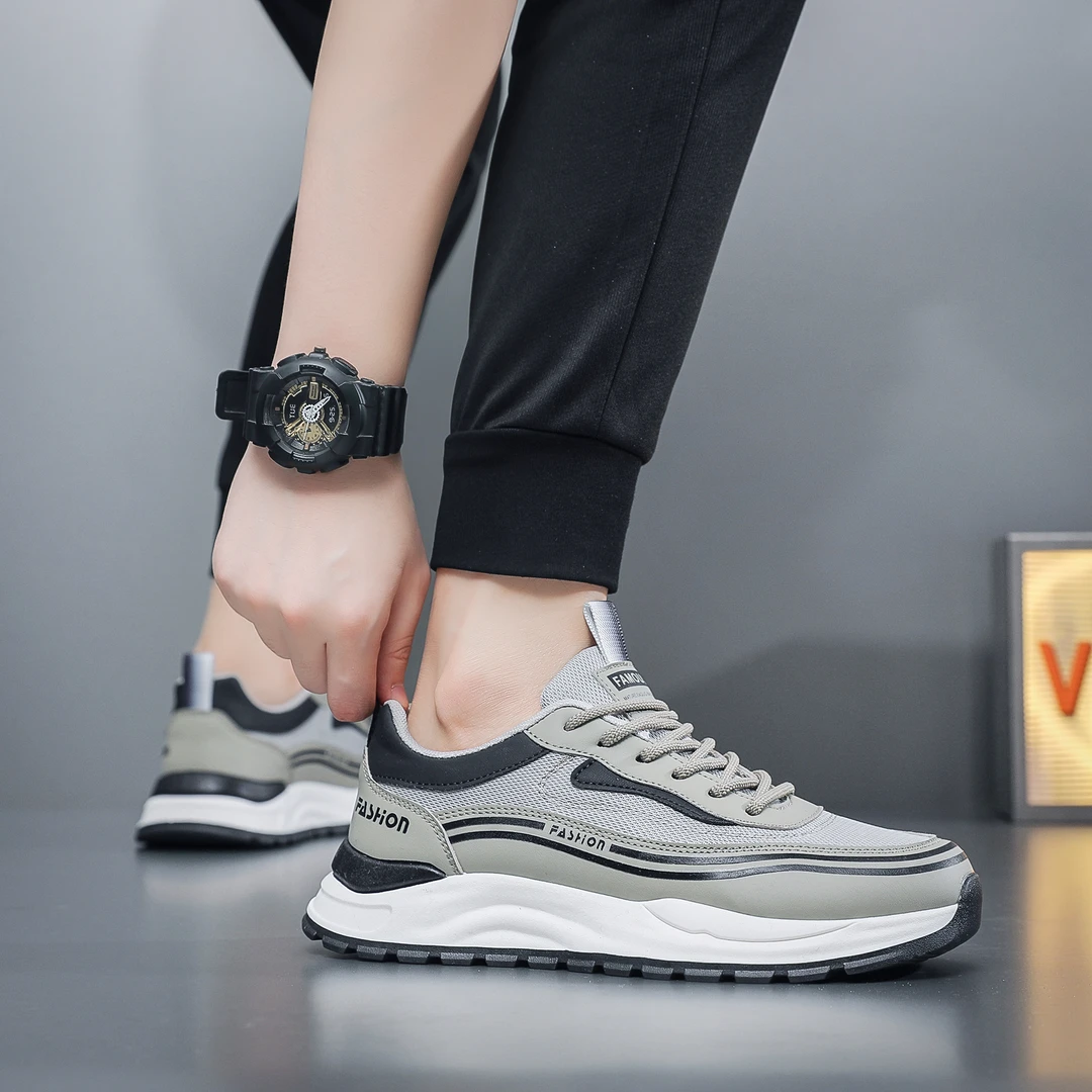 【网面情侣休闲鞋】春季新款百搭鞋低帮时尚休闲透气潮潮-7753