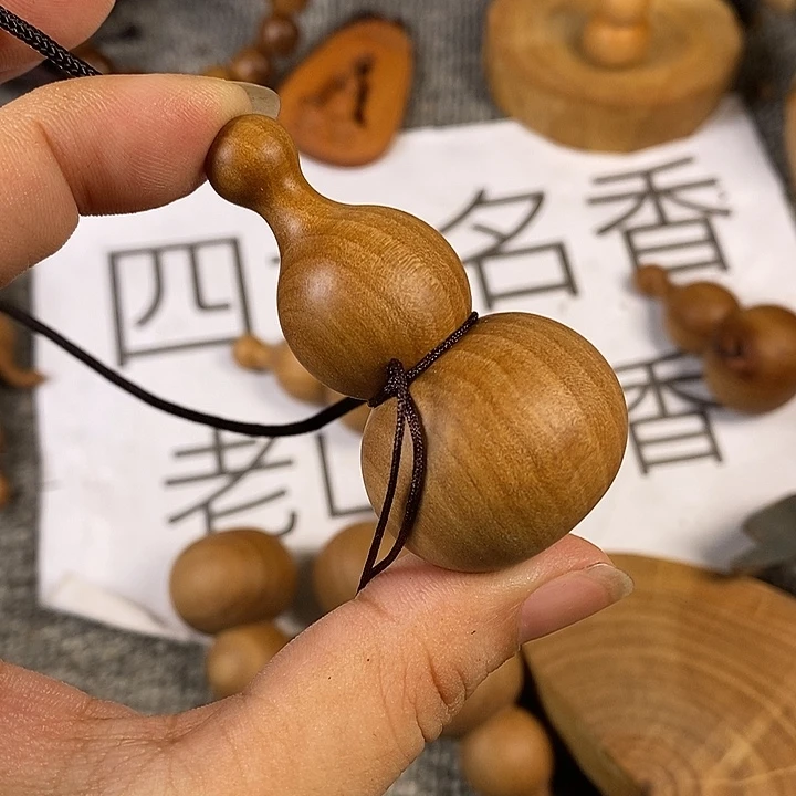 檀香木无事牌老山檀香黑肉大葫芦6公分