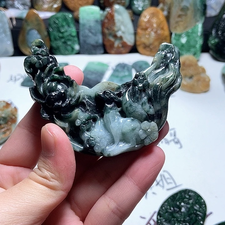 翡翠未镶嵌颈饰翡翠a货