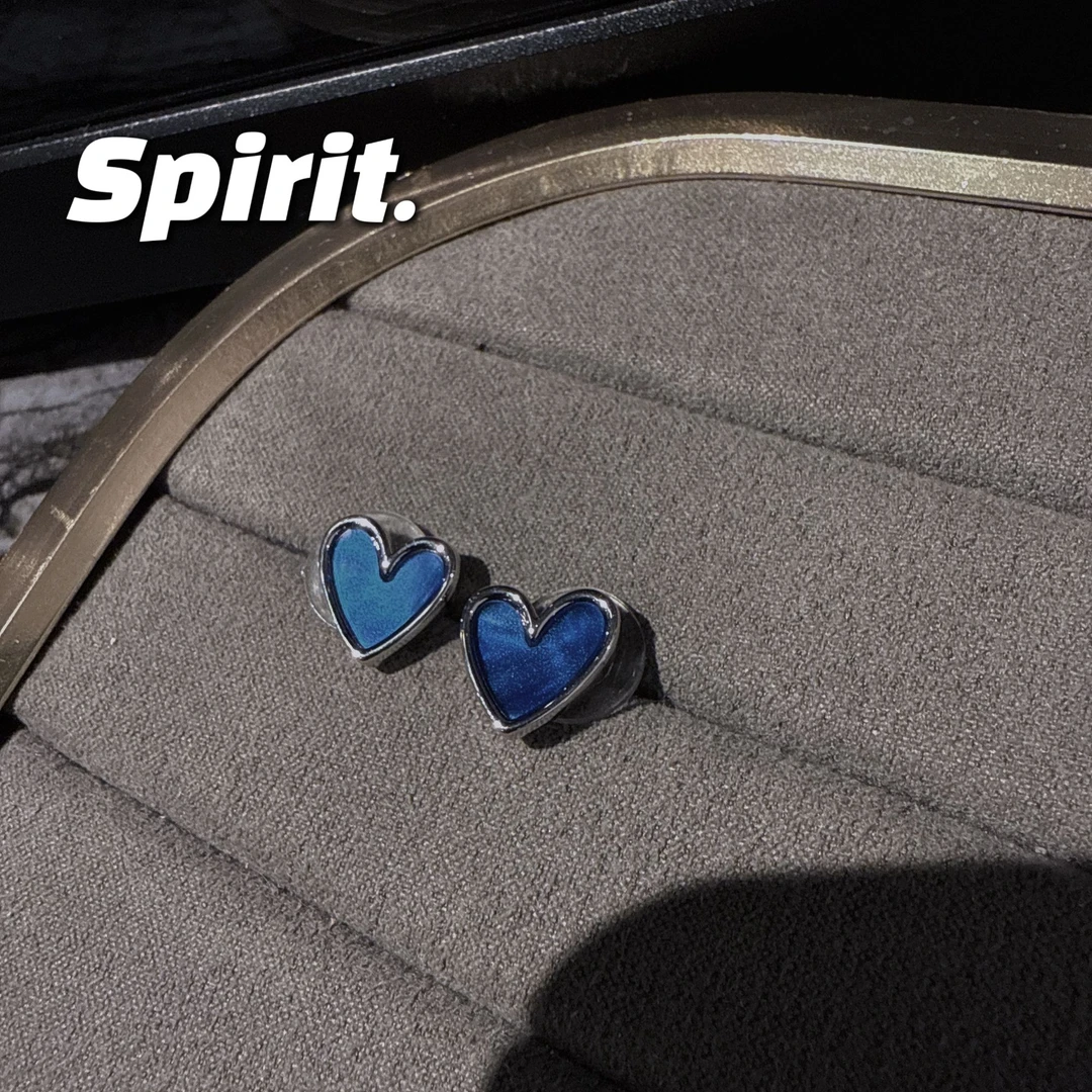 非金属合成锆石耳饰 法式复古时尚百搭爱耳钉