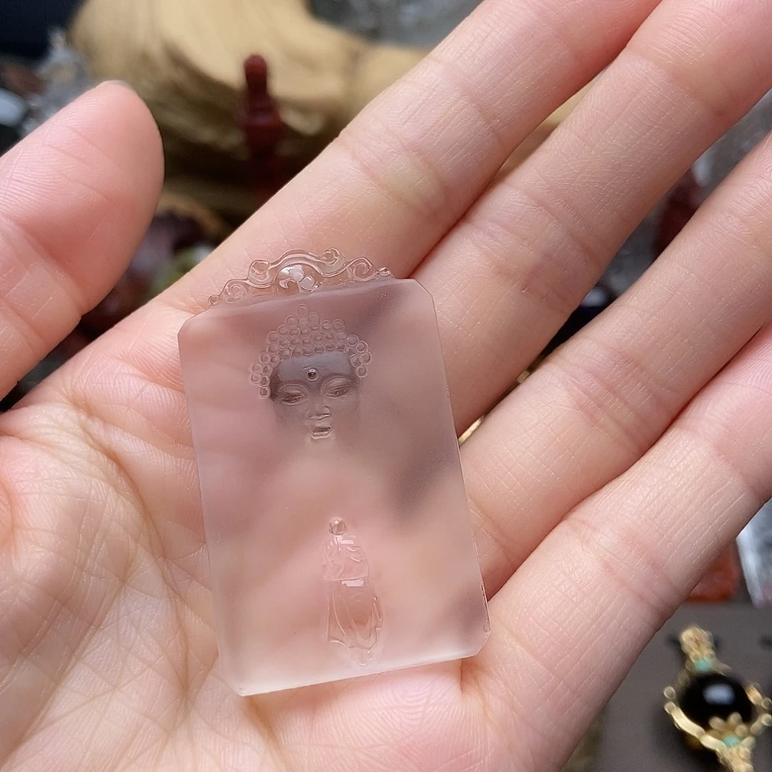 颈饰未镶嵌水晶吊坠