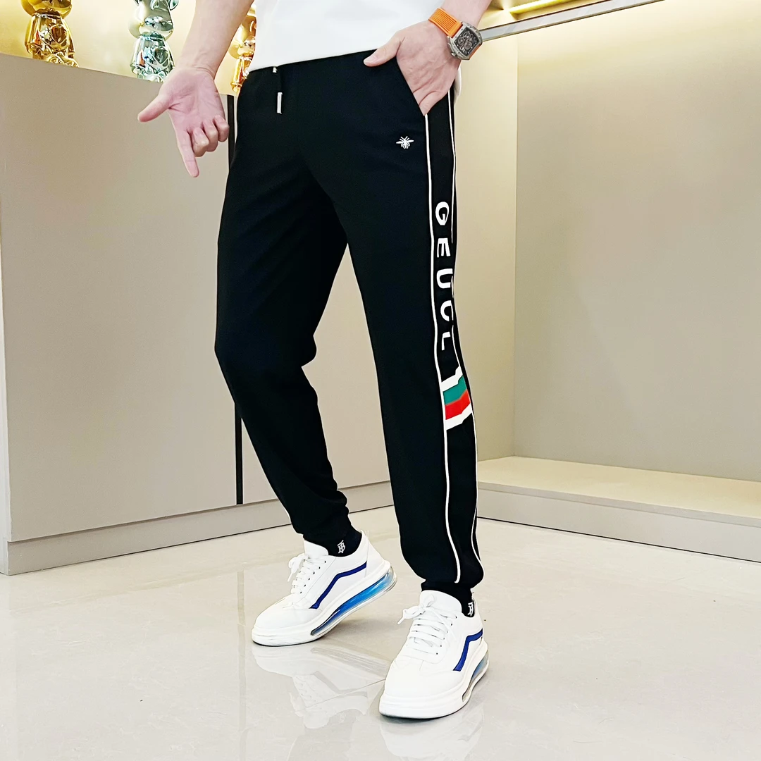 【经典拼接撞色】男士秋运动百搭旅游时尚潮流轻奢束脚休闲裤8609