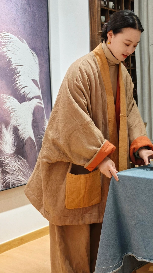 朴时如故【朴实无华】重工提花棉衣棉袍