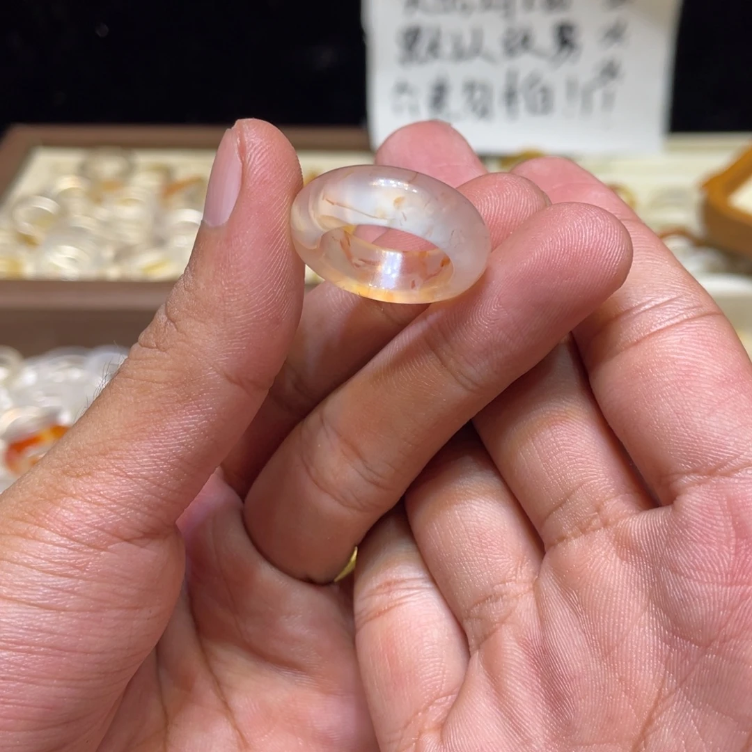 玛瑙/玉髓未镶嵌戒指77号港15