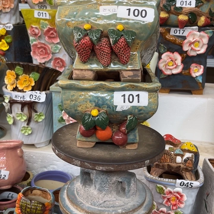 紫砂花盆粗陶材质多肉花盆