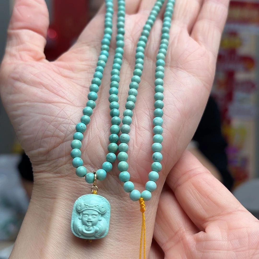 绿松石未镶嵌颈饰