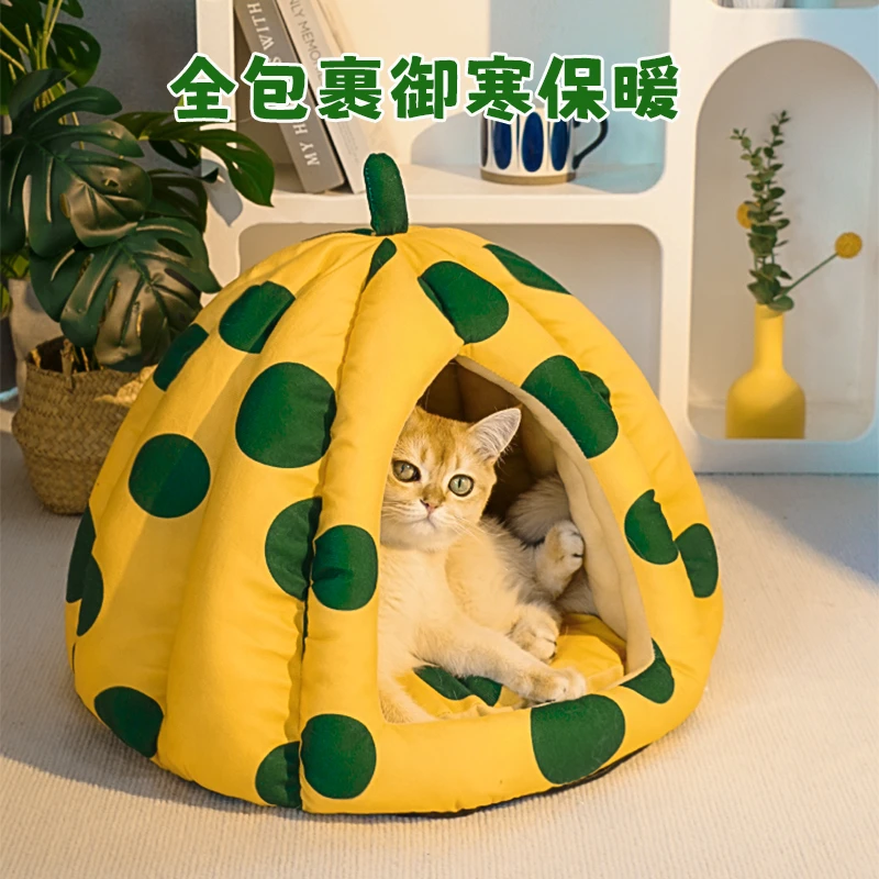 猫窝冬天保暖封闭式安全感猫咪睡窝狗窝床冬季防寒加厚新型冬猫屋