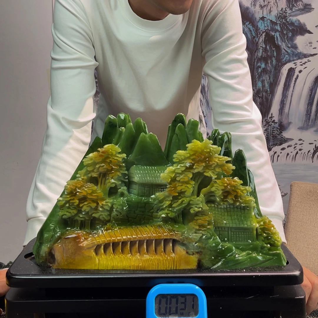 冬***冬玉玉摆件多色带底座