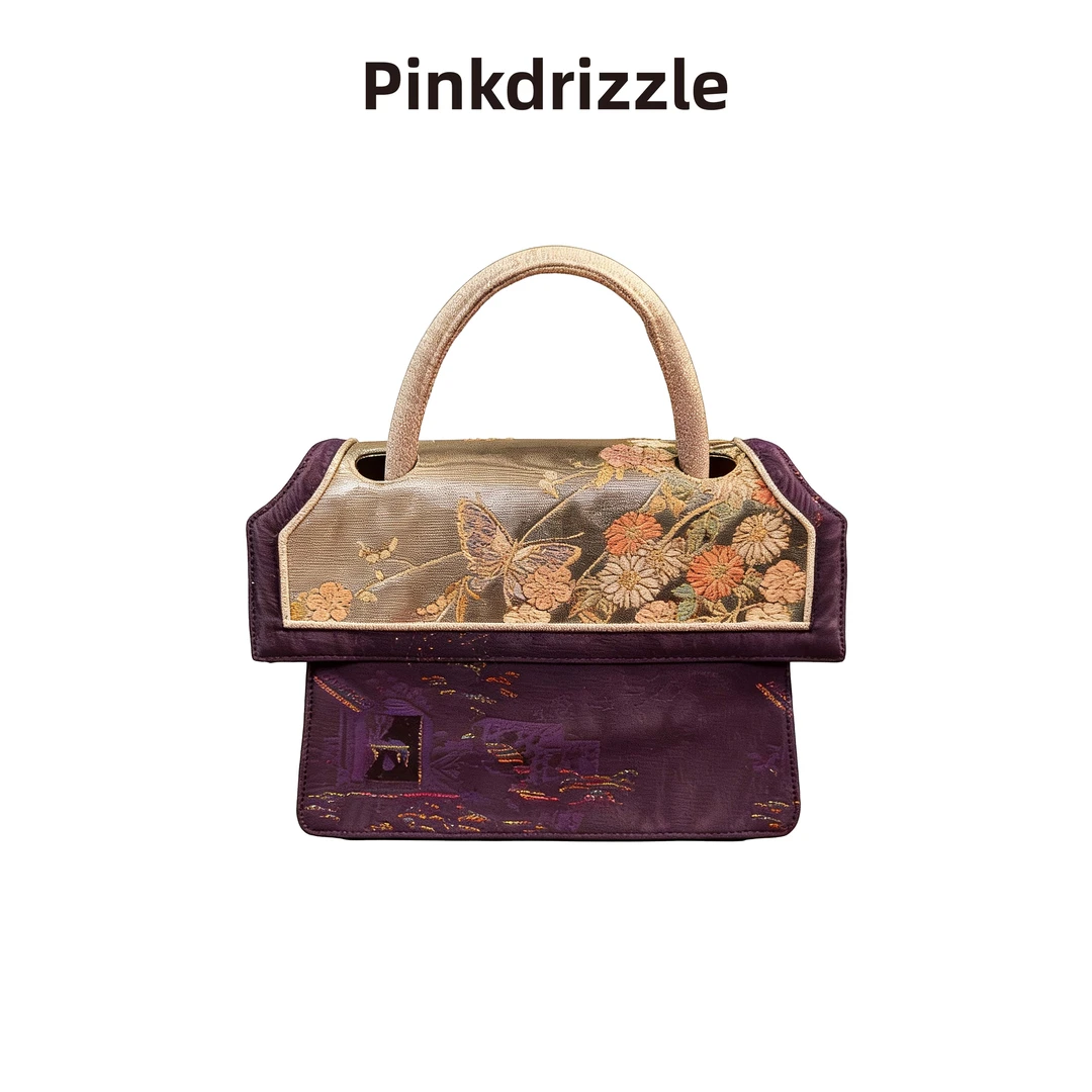 Pinkdrizzle琮瑢【宫系列】唐锦西阵织手拎包