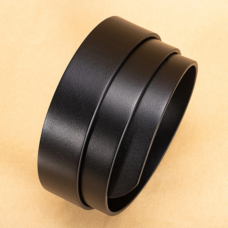 无扣皮带男士腰带真皮自动扣带身商务无头皮带头层牛皮皮带条