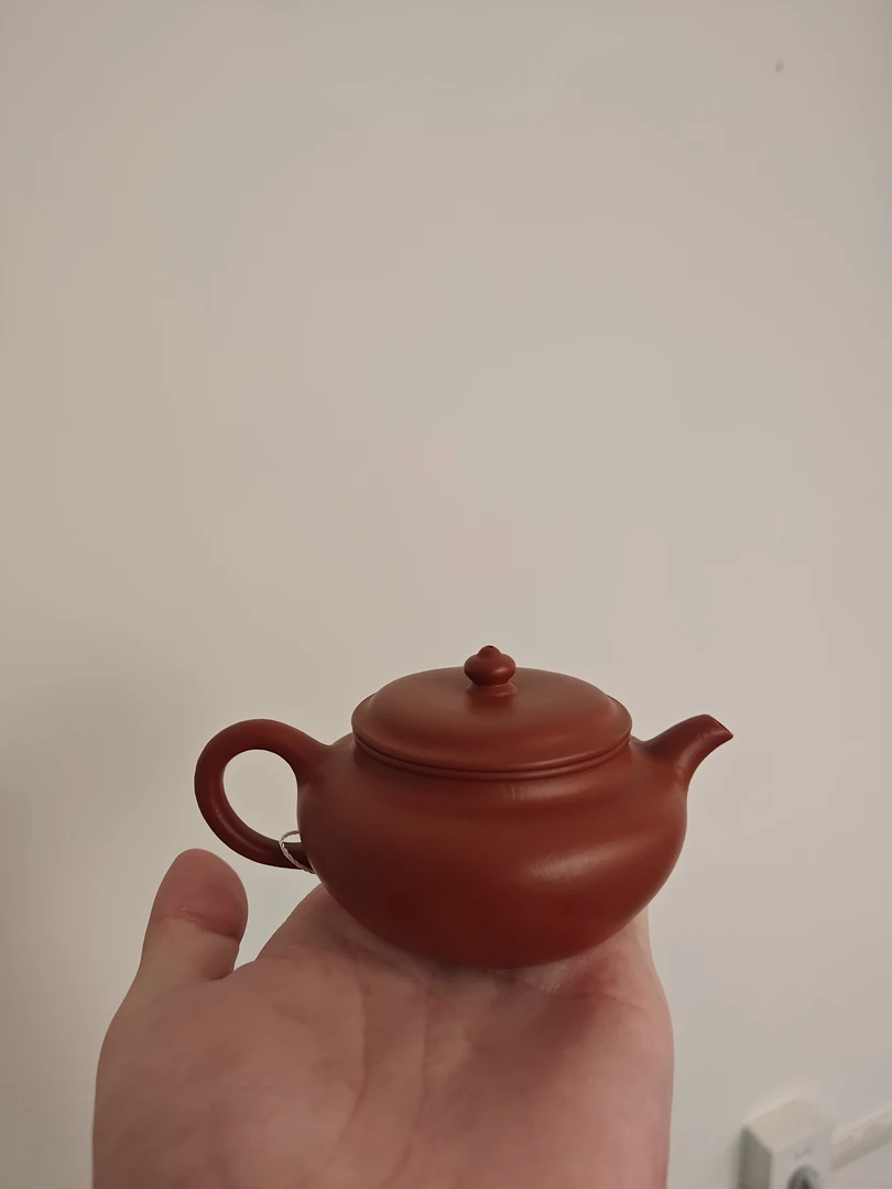 三觅堂  锦鼓 朱泥125cc 紫砂壶全手工