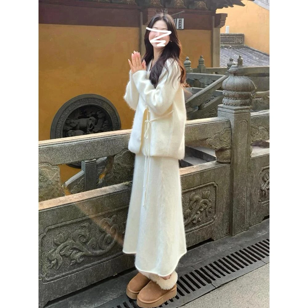 VOCKOO官方采购产品韩国新中国风服装，小香套装，针织连衣裙，女