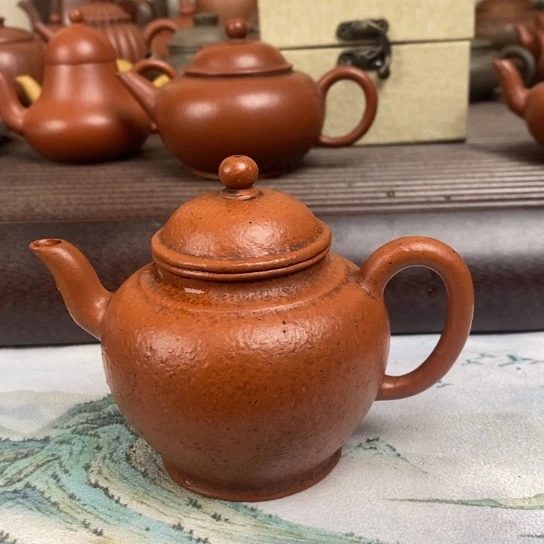 W***曾茶壶紫砂黄龙山朱泥宫灯