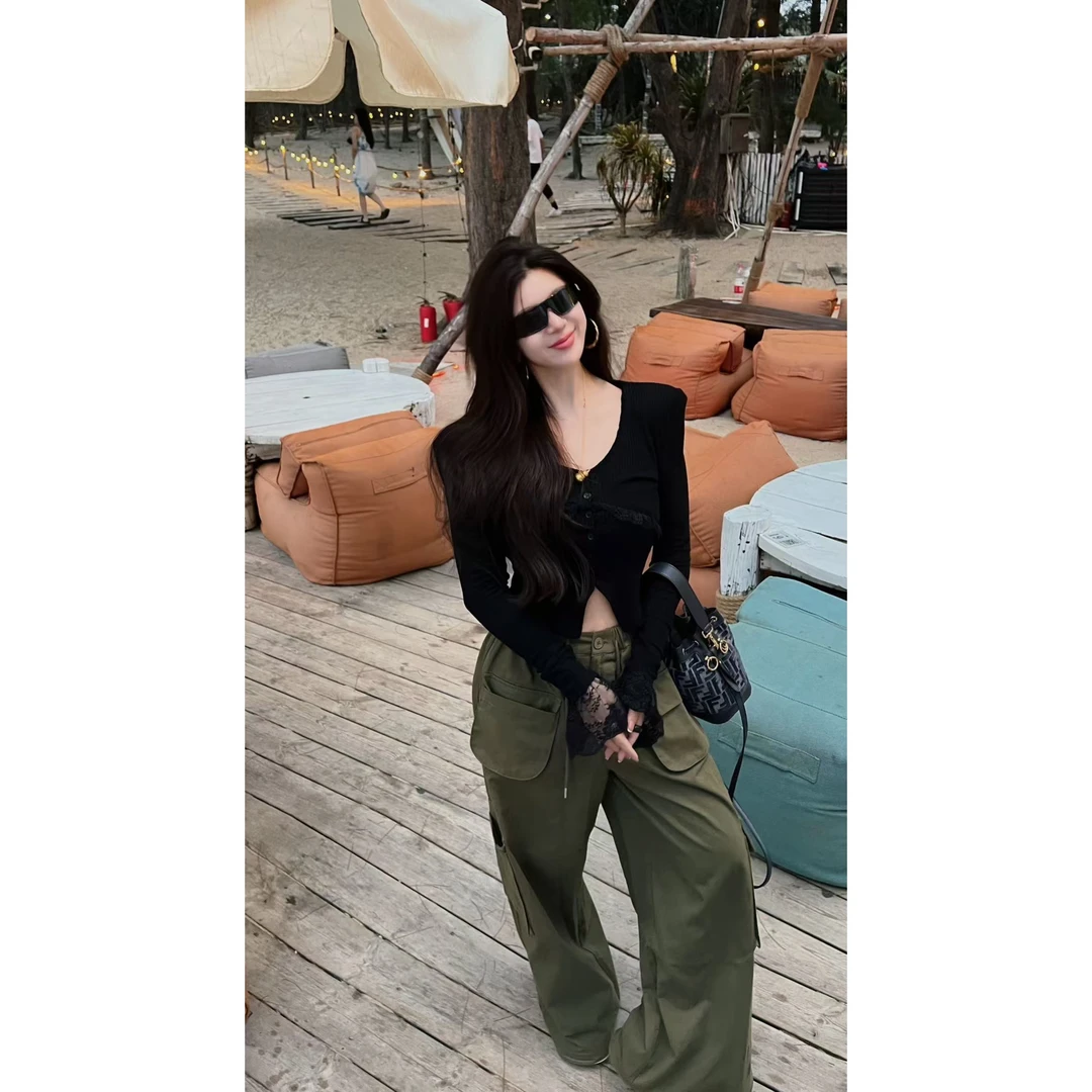 YEER·SHOP【假装很酷～】爷儿春季新款韩系高级感穿搭上衣工装裤