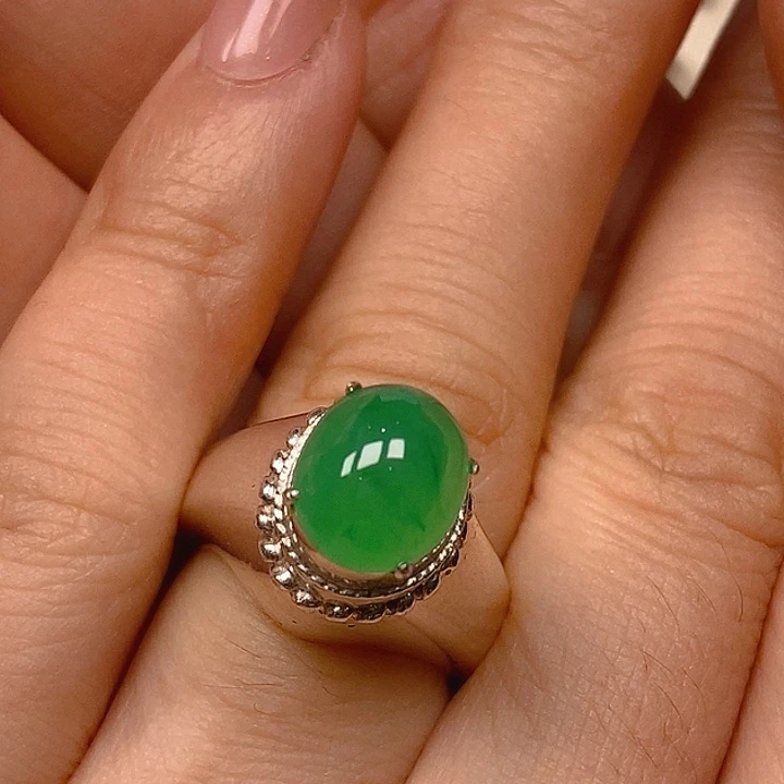 翡翠未镶嵌耳饰翡翠蛋面