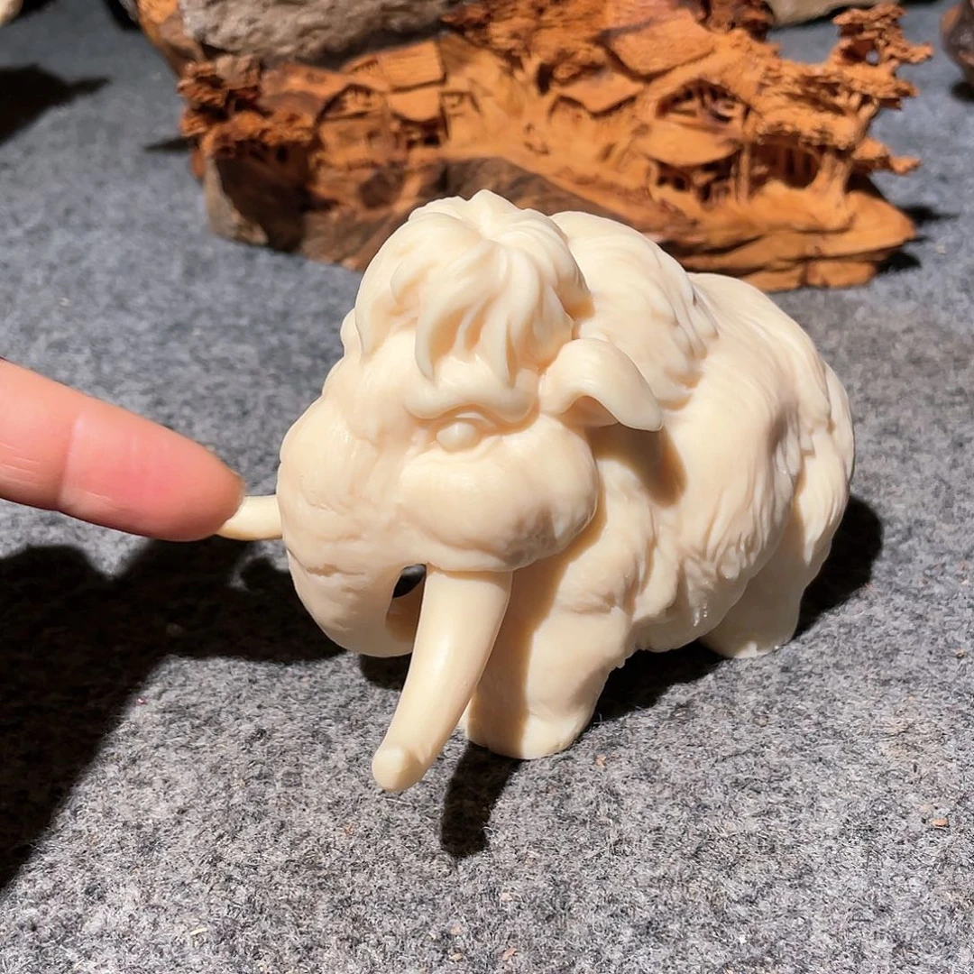 柏木（崖柏）象牙果摆件