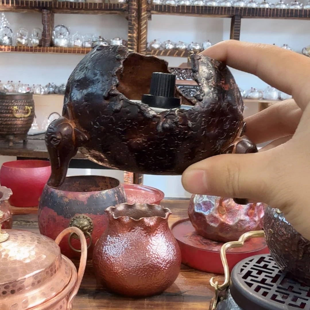 紫铜手工制作火炉