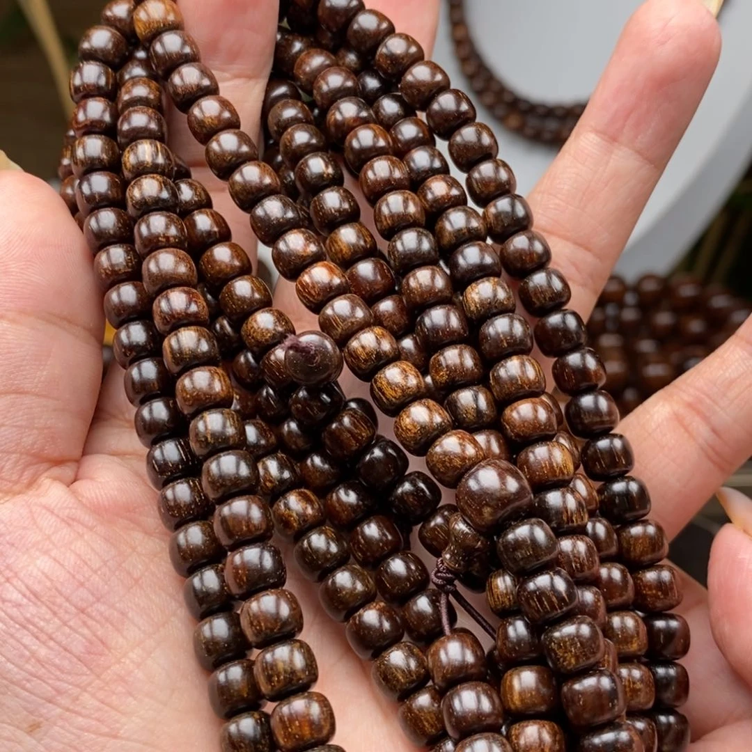 贡木手串/手链贡木6×8黑冰果冻