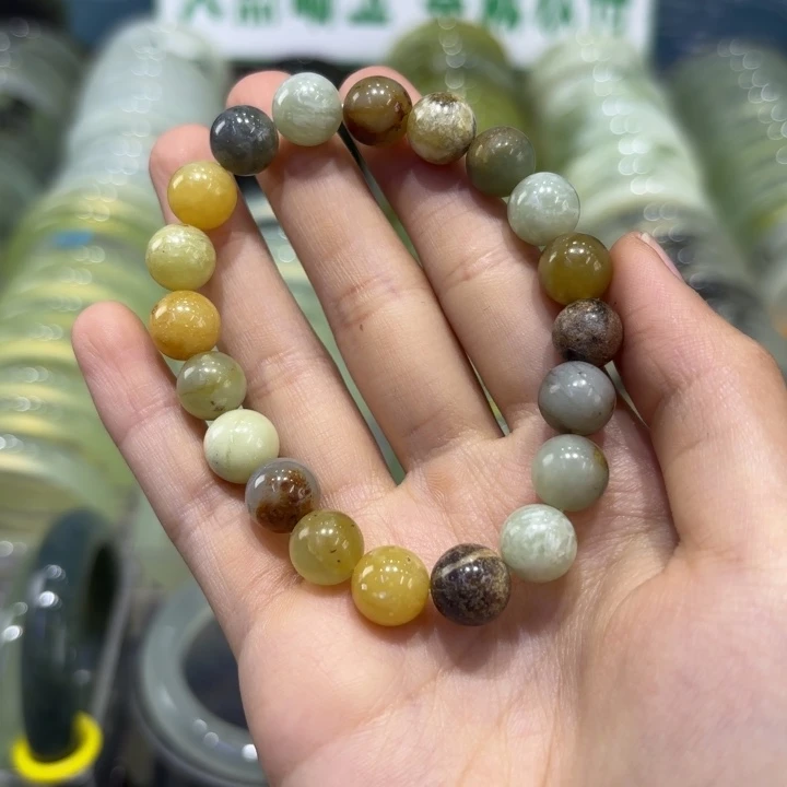 岫玉未镶嵌手镯天然