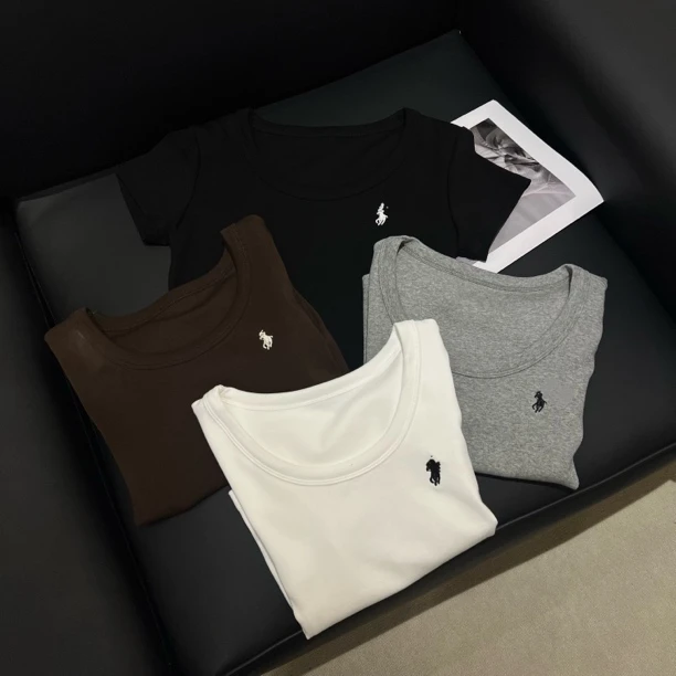 KW【人手两件】南油欧货设计师款女装时尚透气休闲风万搭上衣T恤