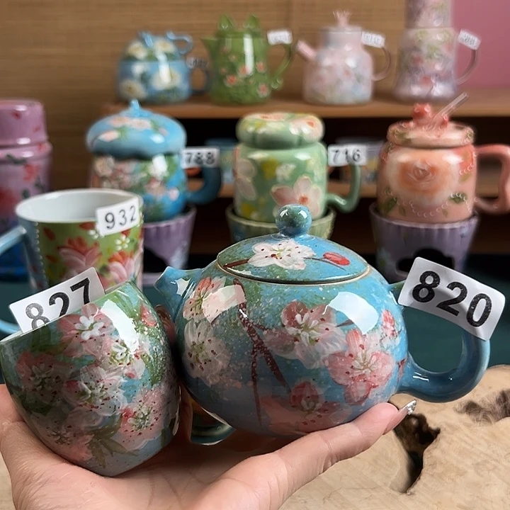 景德镇陶瓷手绘作品820 827