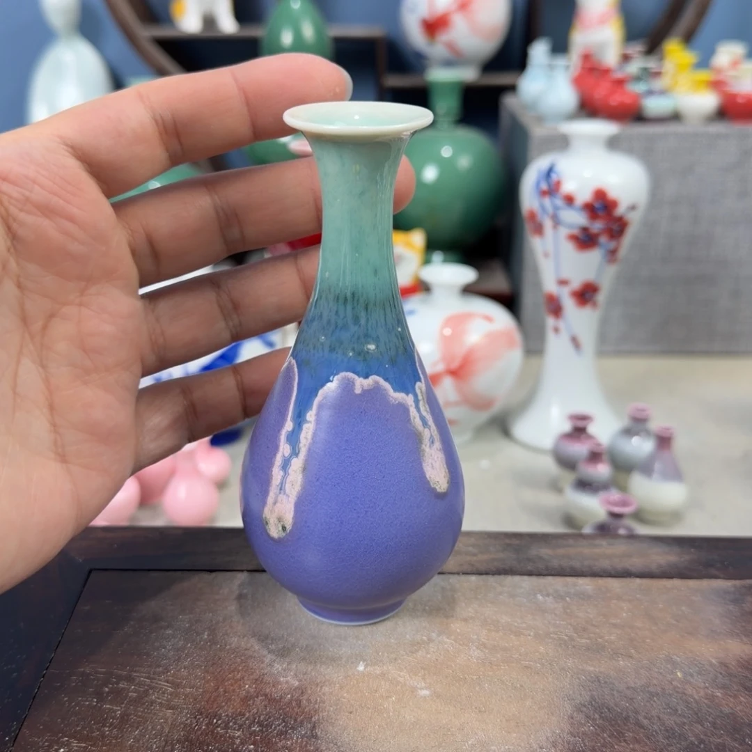 陶瓷手工小花器摆件