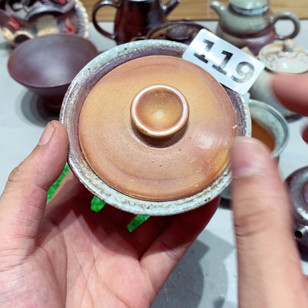 柴烧茶具套杯子装