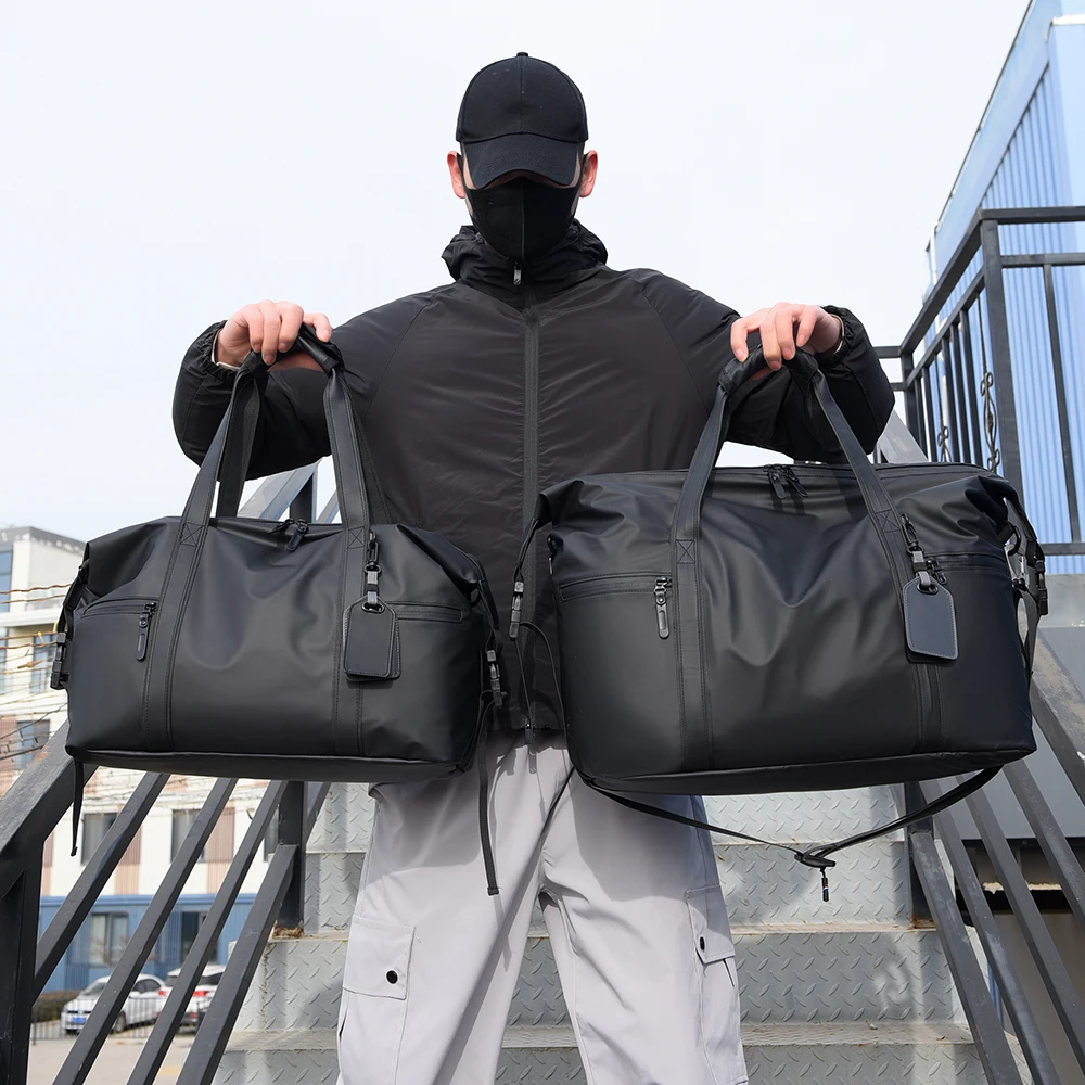 短途旅行包男手提行李袋女轻便大容量出差登机防水干湿分离健身包