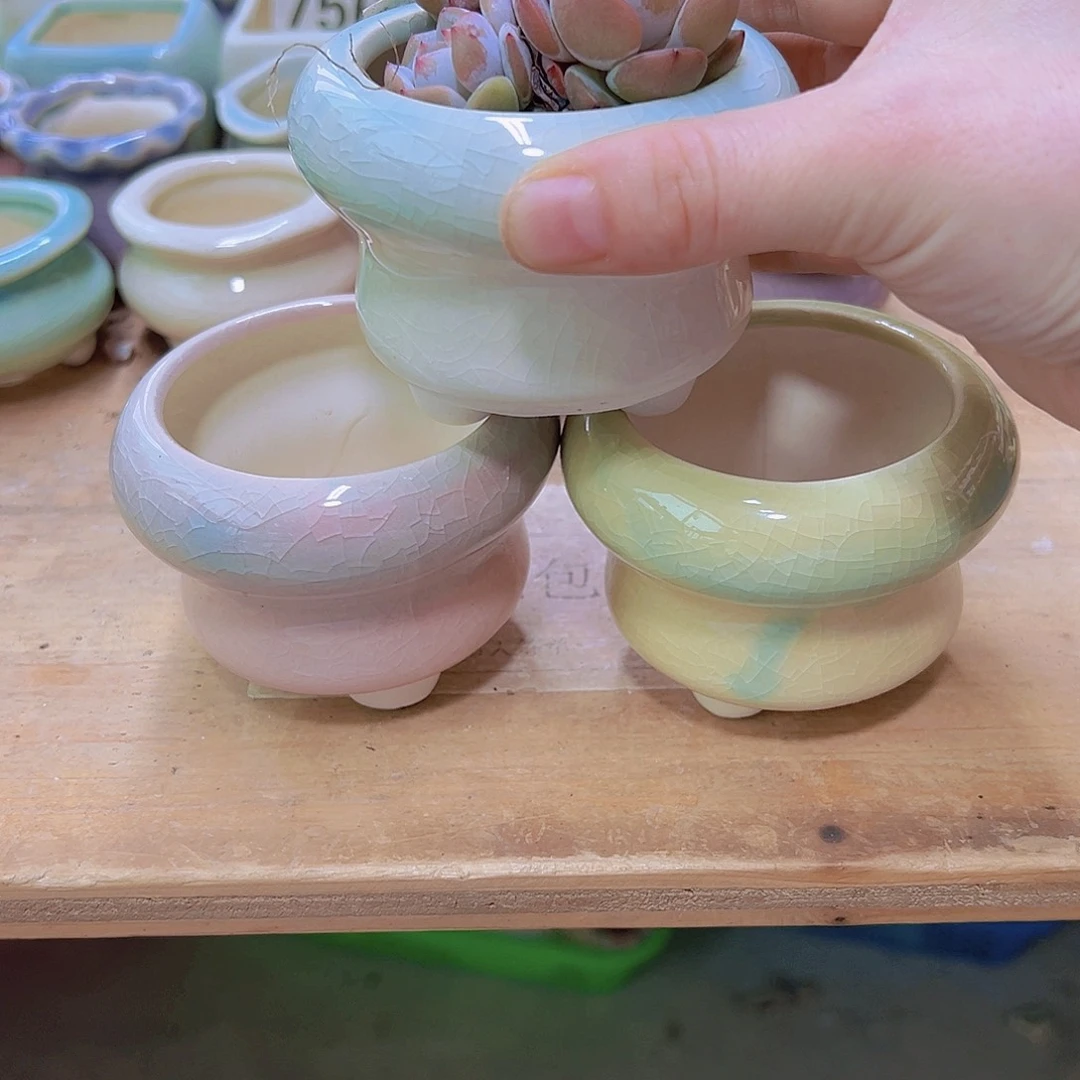 陶瓷花盆当场满12包邮