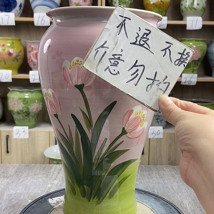 摆件18xc景德镇陶瓷花盆