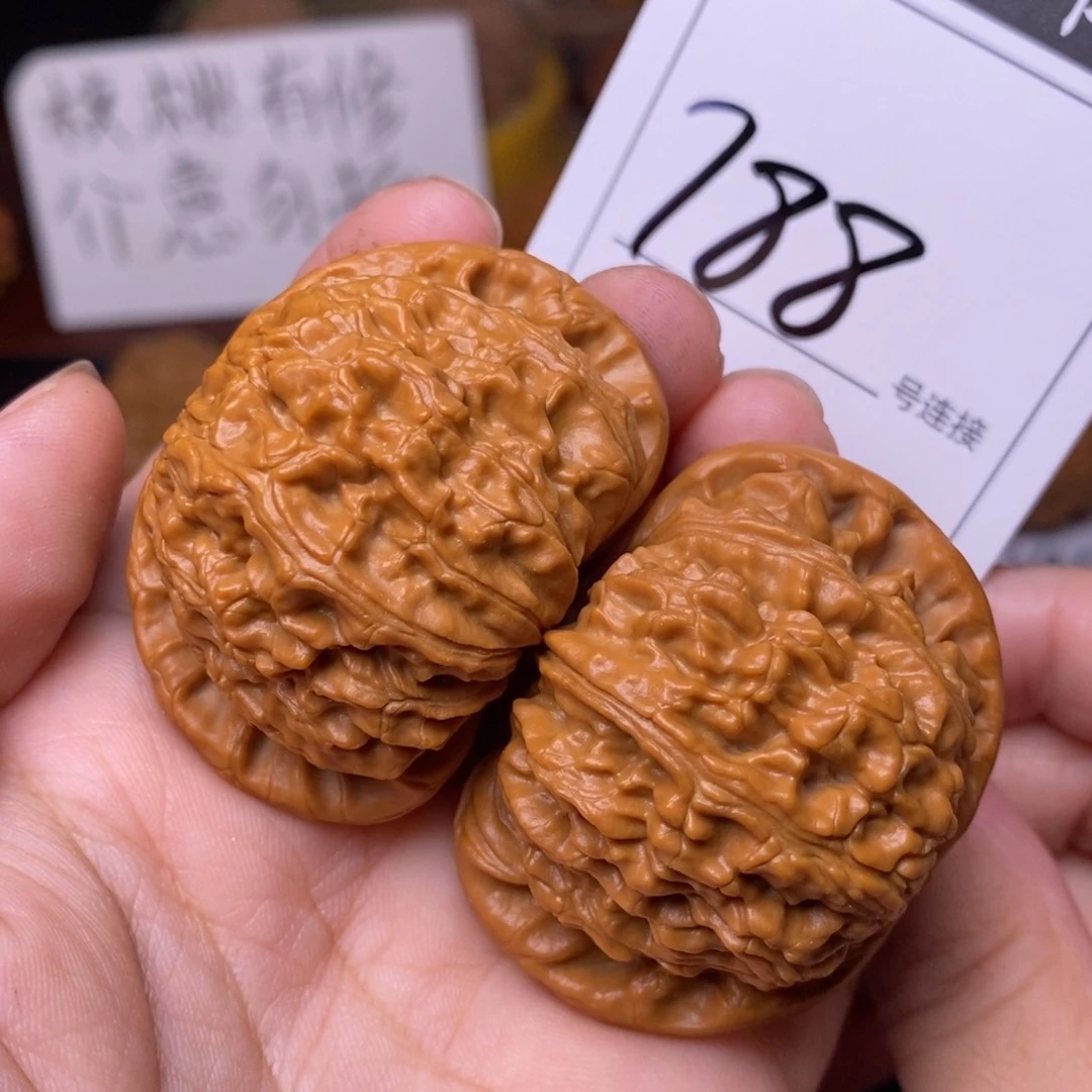 把件文玩核桃788闷尖白狮子头4.7