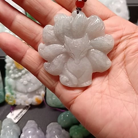 翡翠未镶嵌挂件翡翠颈饰末镶嵌