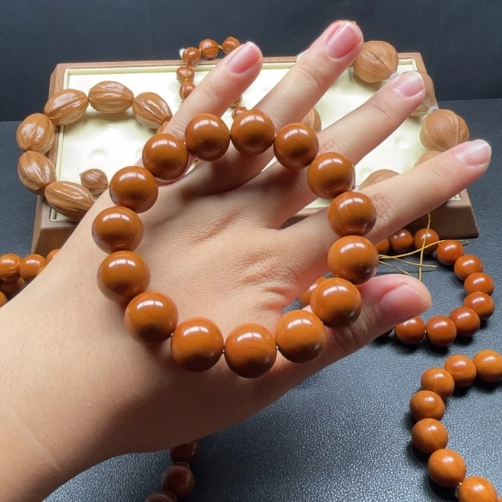 橄榄核手串/手链1.47精品天花板小孔道暴力归圆