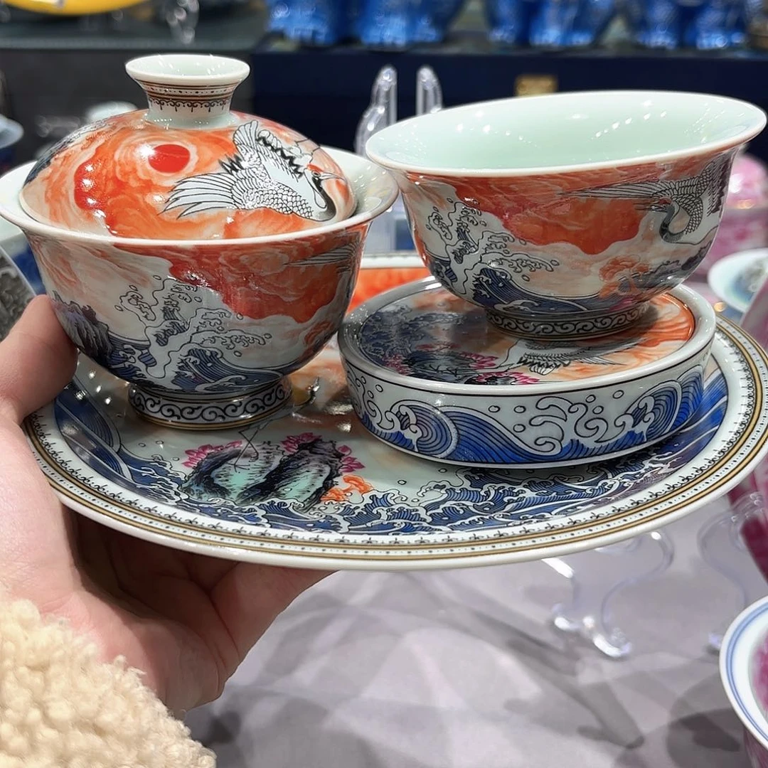 瓷片景德镇瓷器精品陈列