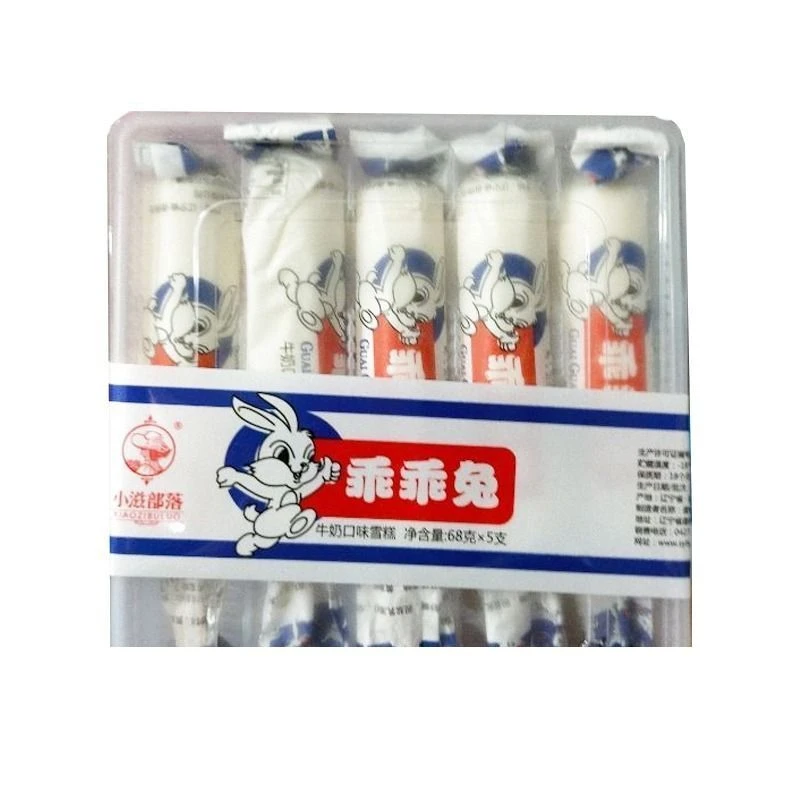 小滋部落乖乖兔 牛奶口味雪糕 68g*5支/盒