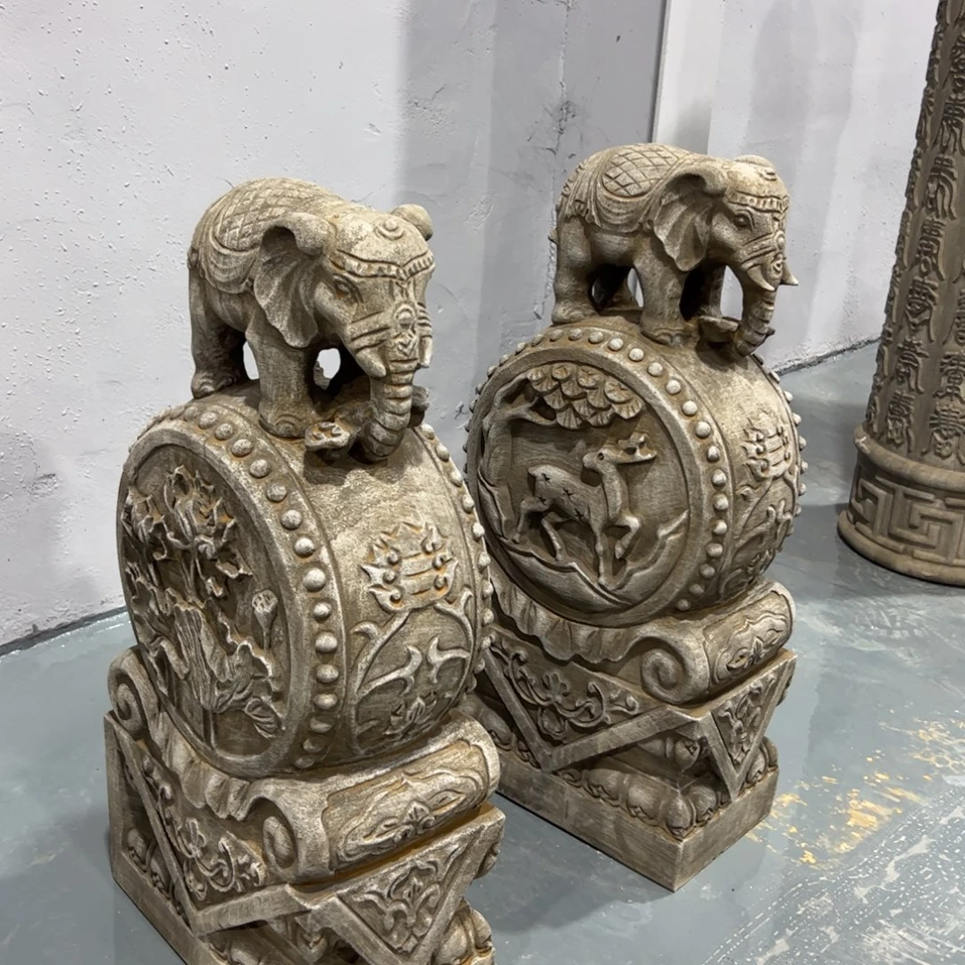 抱鼓石青石不包邮