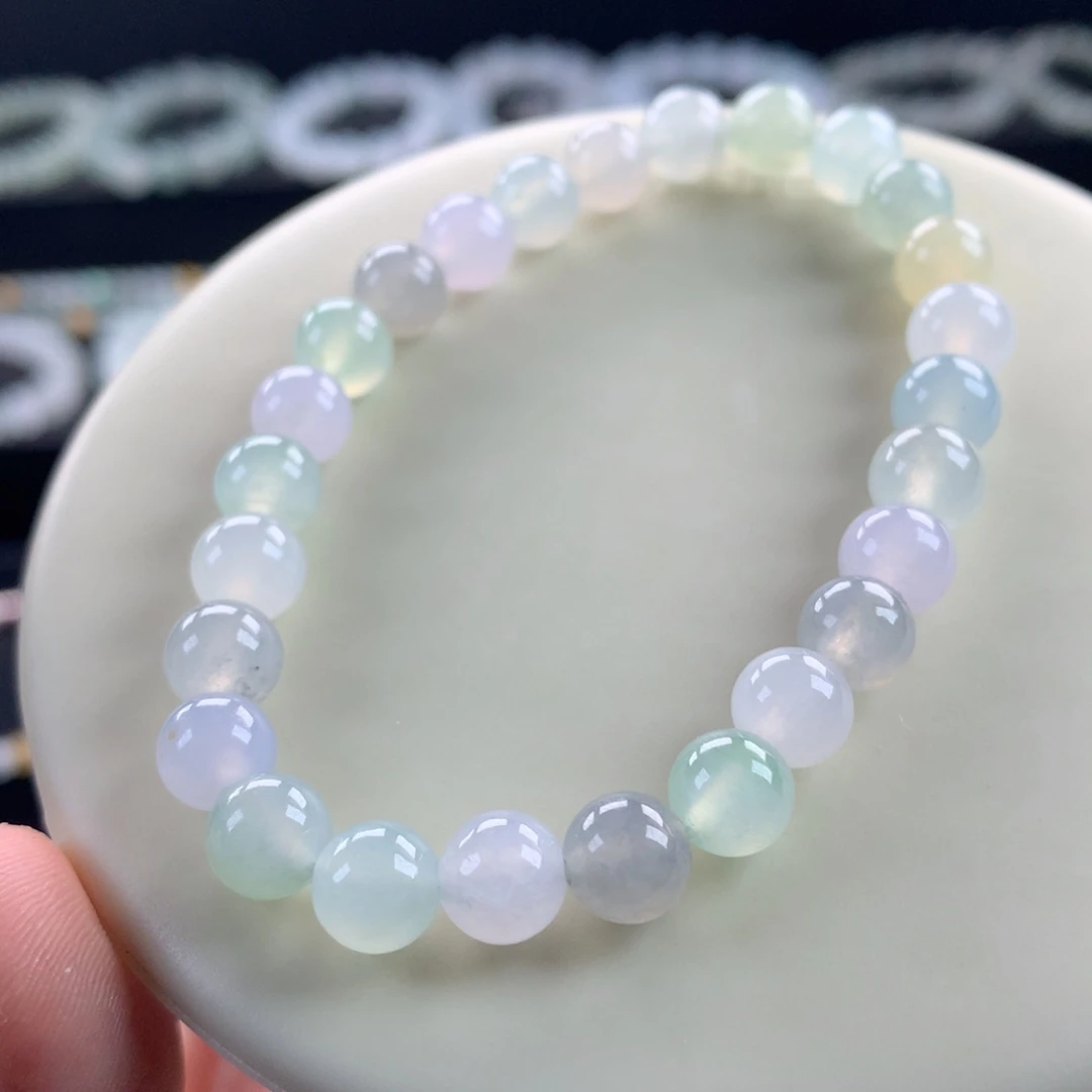 翡翠未镶嵌手链卡7