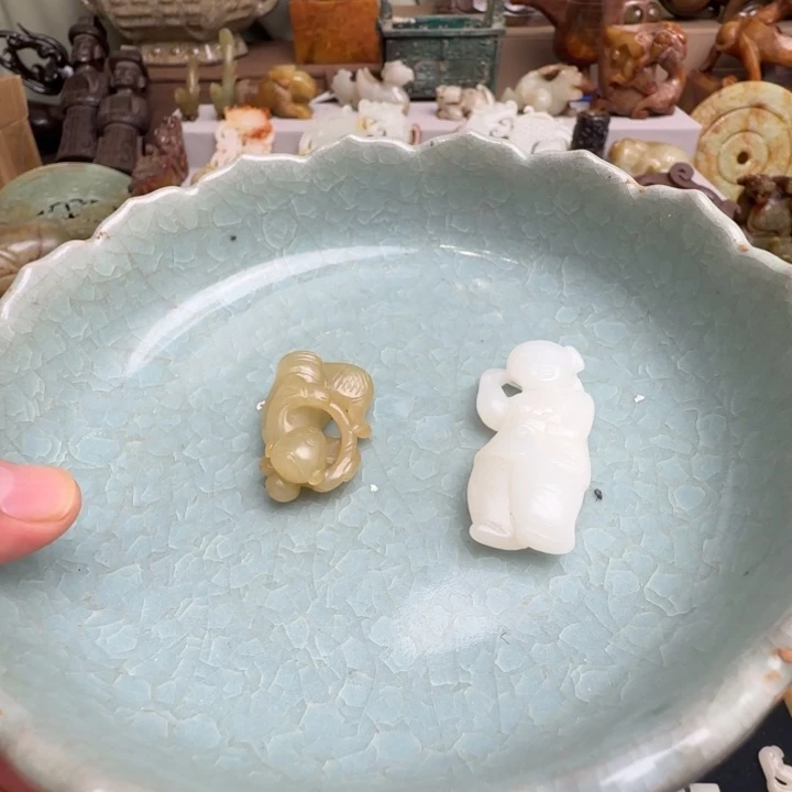 杜***三摆件瓷韵珍品坊珍品坊