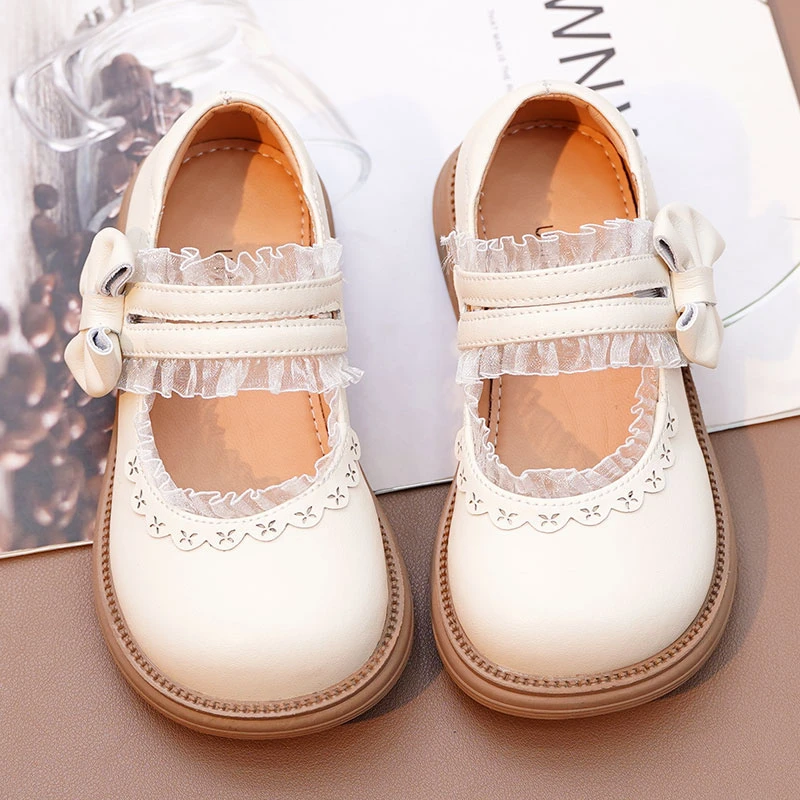 【真牛皮】女童鞋子儿童公主小皮鞋2025春秋新款法式皮鞋女孩软底鞋
