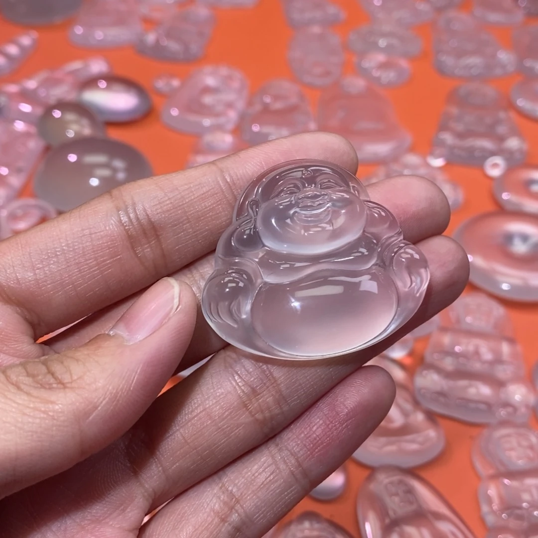 湖***峰石英质玉未镶嵌珠宝半成品