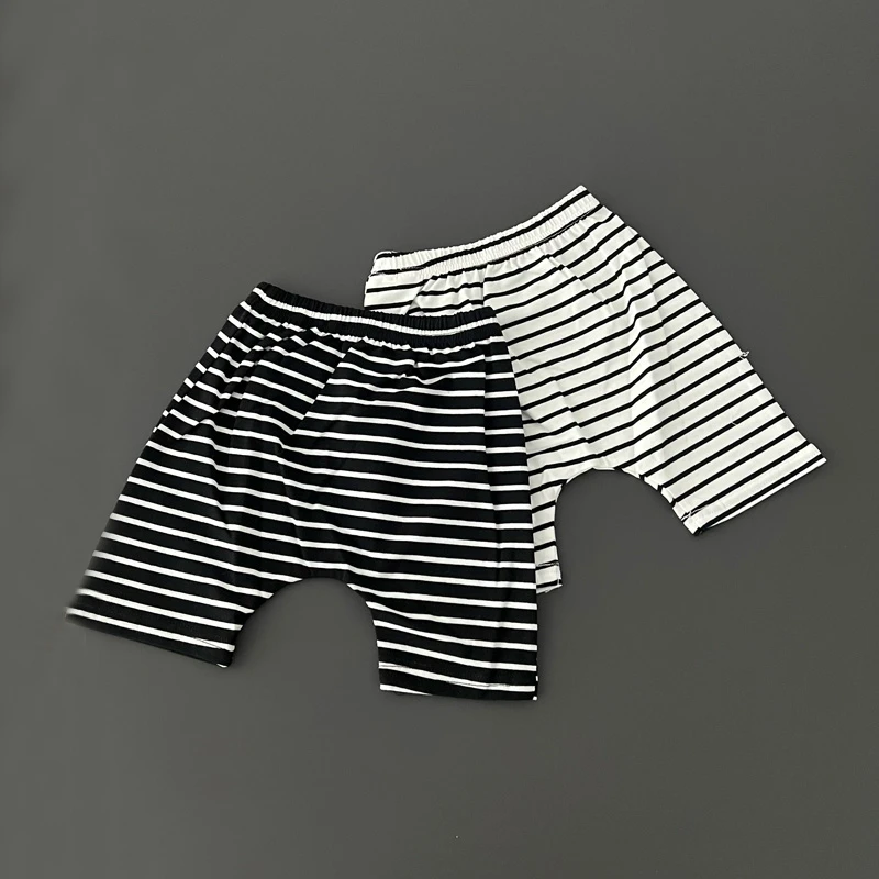 男女童短裤夏季洋气外穿条纹裤子婴幼儿童宝宝百搭大PP裤中裤夏装