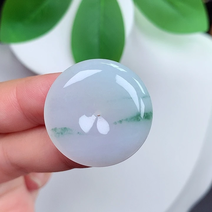 颈饰未镶嵌翡翠平安扣 27x6.2mm